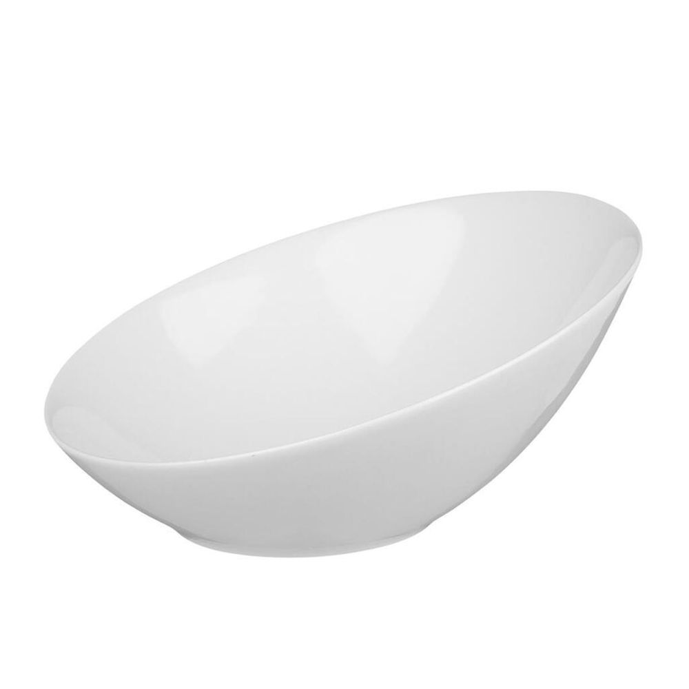 Салатник 125 мл 13,8*13,2 см h6,4/2,5 см скошенный белый фарфор NEW P.L. Proff Cuisine [6]