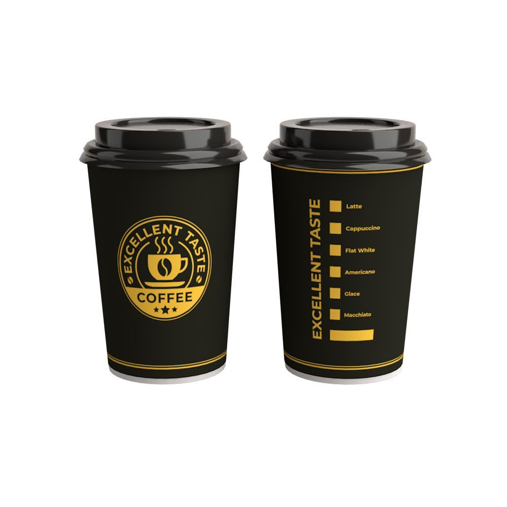 Стакан ГН 250 мл (d-80 мм) бумажный "Coffeelove" (50/1000 шт.) ViRiDo