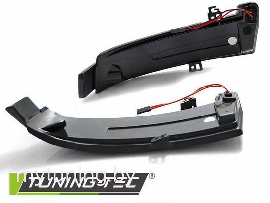 Повторители указателей поворота в зеркала для Mercedes A / C / E / CLS / GLK / S LED динамические темные