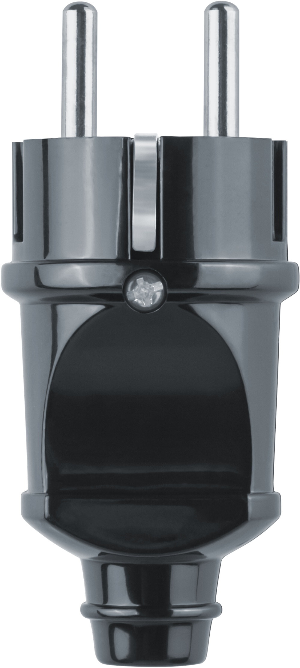 Вилка Navigator 61 360 NCA-PL02-16A-E-BL прямая с/з черная