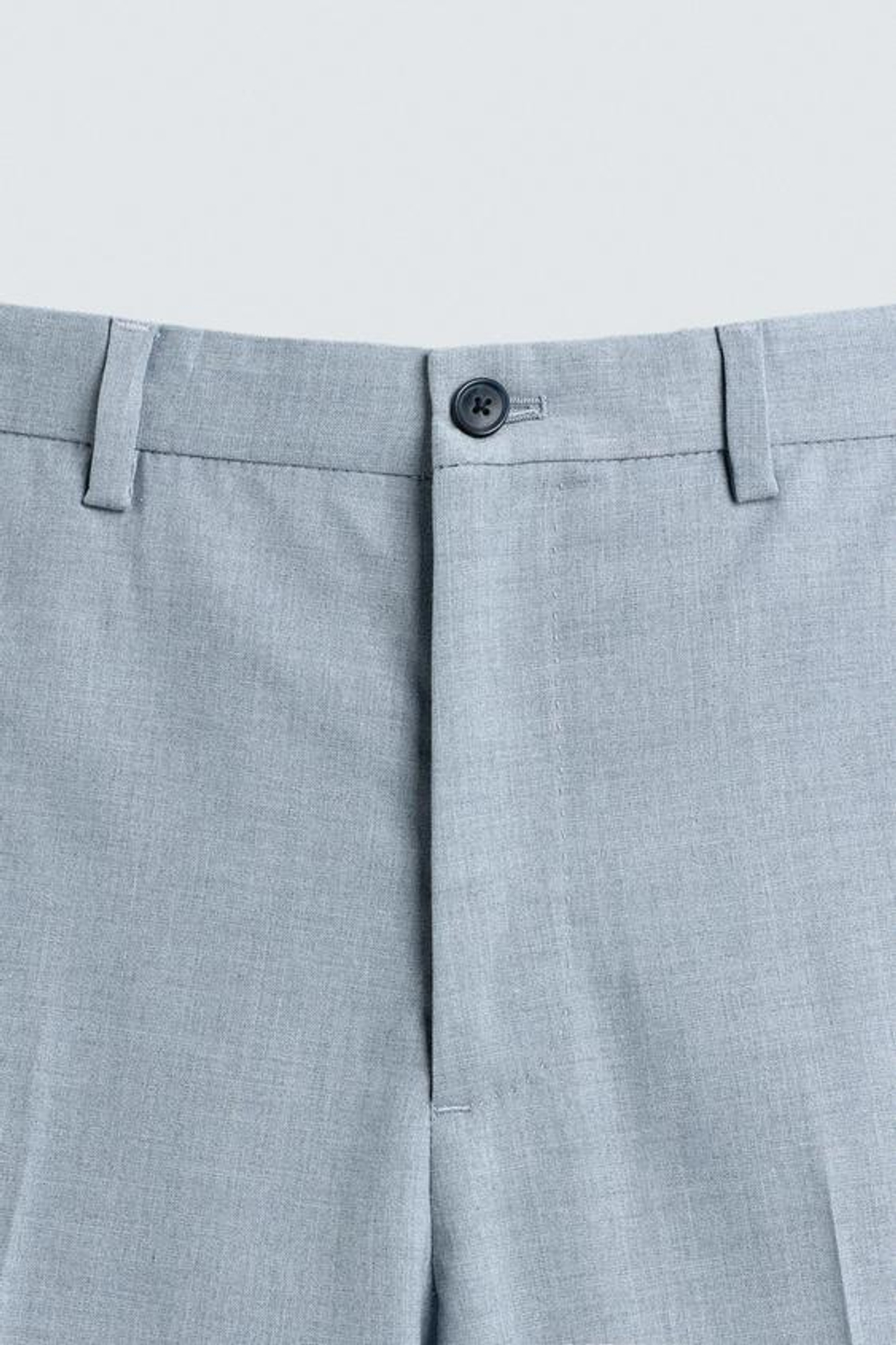 ZARA КОСТЮМНЫЕ БРЮКИ SLIM FIT, НЕБЕСНО-ГОЛУБОЙ