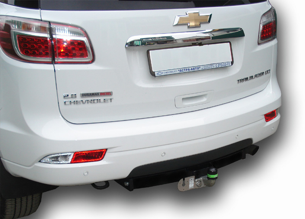 Фаркоп(прицепное) Лидер-Плюс для CHEVROLET TRAILBLAZER (GM800) 2012 - ...(паспорт и сертификат в комплекте)(без электрики)C216-F