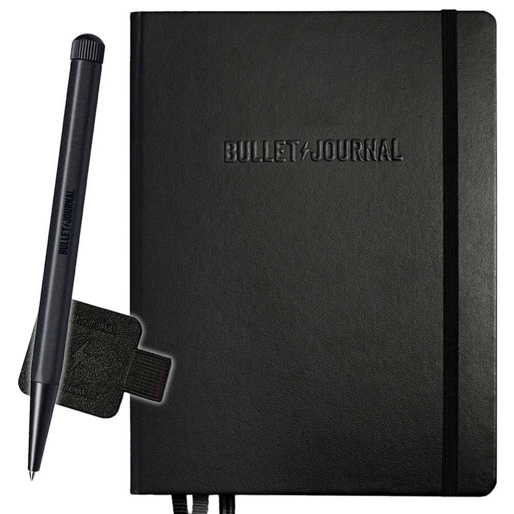 Набор подарочный Leuchtturm1917 Bullet Journal Collector's черный + ручка в подарочной коробке (369716)