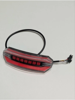 +t Задний фонарь с поворотниками для электровелосипеда Monster (красный)