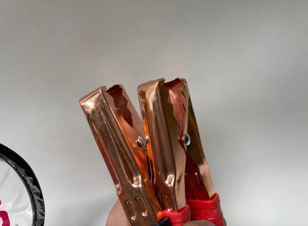 Провода (1000АMP, 2.0 метра) пусковые, прикуривания в сумке, утолщённая жила, морозостойкие, серия: RJ2337 старт кабель (2 шт. / комплект)