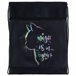 Мешок для обуви BRAUBERG, с петлёй, карман на молнии, 47х37 см, "Magic Cat", 271608