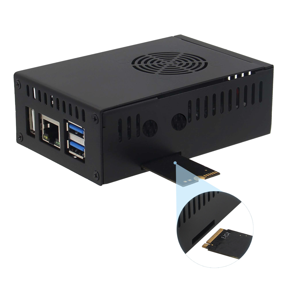 Закрытый корпус для Orange Pi 5 / 5B с вентилятором