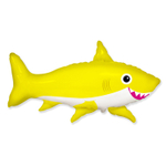 Шар Фольгированный Акула веселая желтая (Желтый)