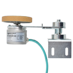 Инкрементальный энкодер INNOCONT D=50мм с мерным колесом L=250мм, контактная поверхность - резина, профиль ребристый, 1имп/1мм, 5…30VDC, выход HTL, IP64, -20…+85°C, радиальный кабель 2м