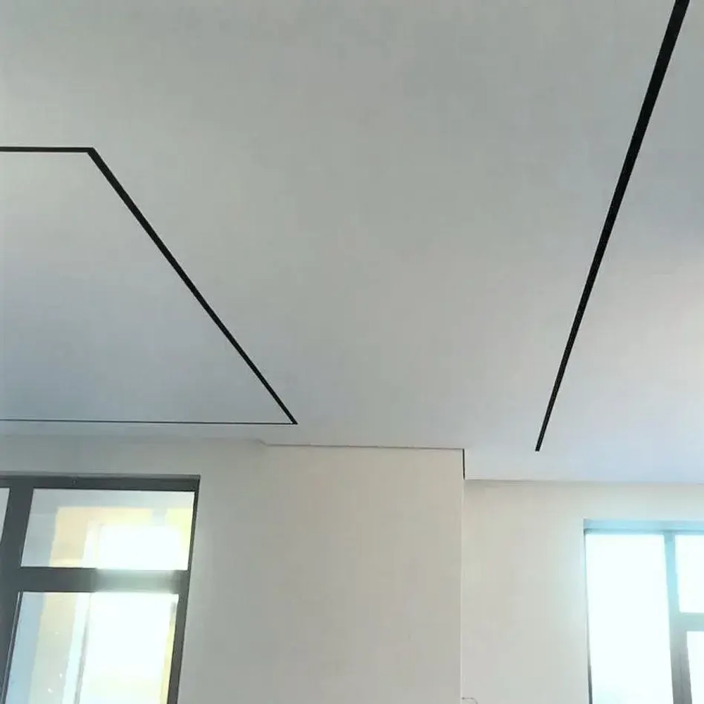 Тканевый натяжной потолок Descor D-Premium (Германия) холодный белый цвет (№450). 2.5м x 2м