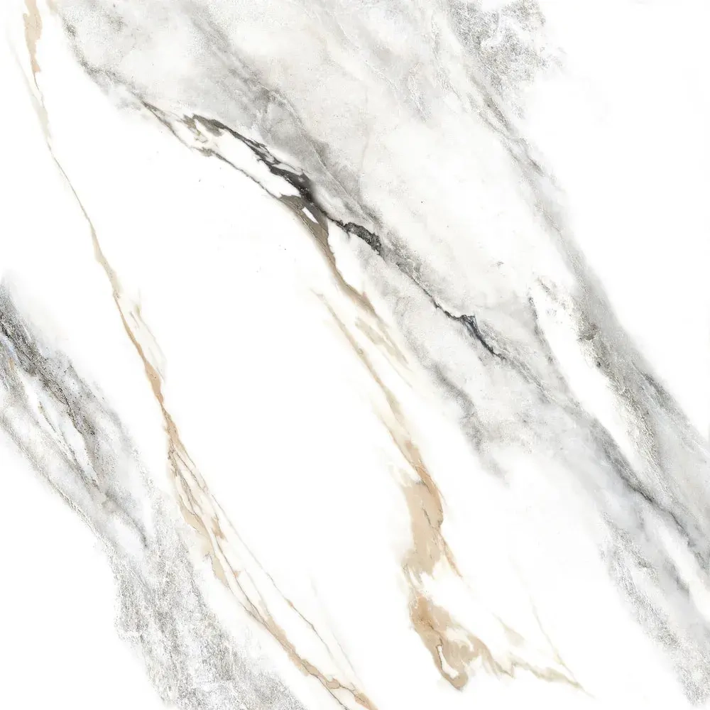 Керамогранит Alma Ceramica GFA57ARS04R Arabesco 57x57 серый / белый глазурованный матовый под мрамор