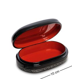 Народные промыслы ШК-30/ 95-C Шкатулка «Фигуристка» исп. Мисин