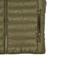 Теннисная жилетка Lacoste Water Repellent Puffed - green khaki