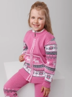 Кофта вязаная на молнии