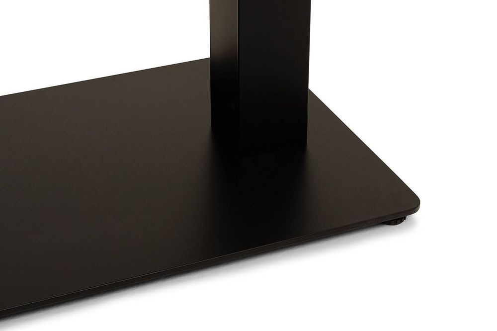 "Каффе" стол из HPL 110х70см, цвет "дуб", подстолье стальное двойное