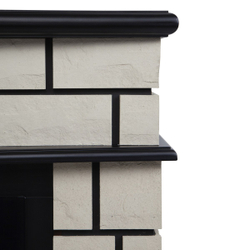 Электрокамин RealFlame Fiero 42 AO античный дуб c Diamond 42, с муляжом дров и кристаллами