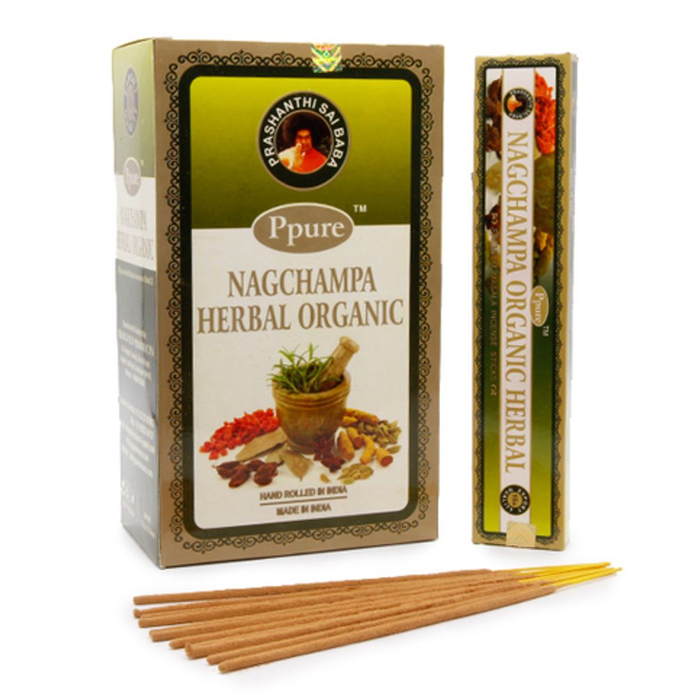 Ppure Nag Champa Organic Herbal Благовоние-масала Разнотравье, 15 г