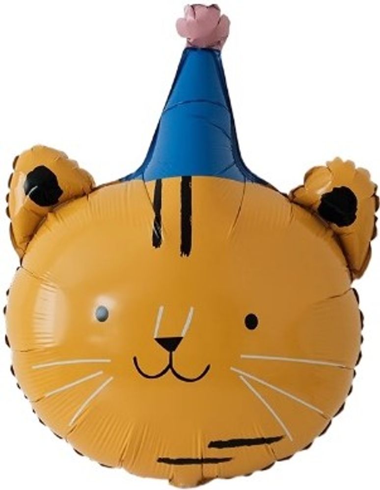 K Шар (29''/74 см) Фигура, Тигренок в колпачке, 1 шт. (БГ-20)