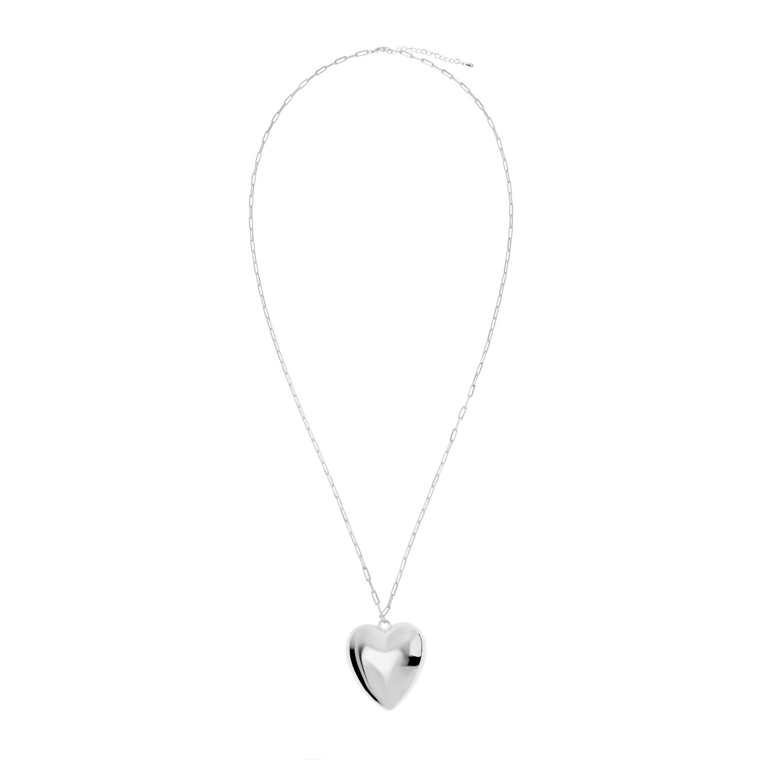 Колье Airy Heart Necklace - Silver