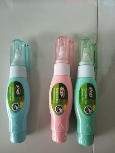 Корректирующий карандаш 5мл, мет.наконечник, корпус 9см, 4 цв.микс