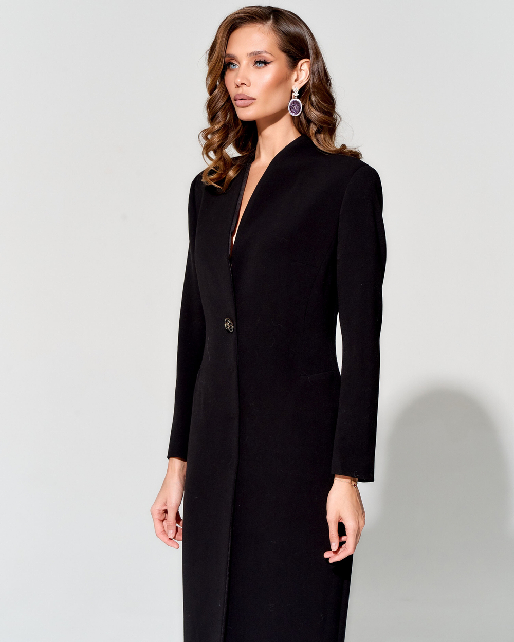 Приталенное платье из итальянского крепа