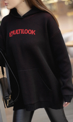 Худи вязаный с логотипом "Multilook"