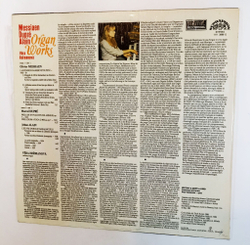 Винтажная виниловая пластинка LP Messiaen Dupre Alain, Vera Hermanova Organ Works (Чехословакия 1987)