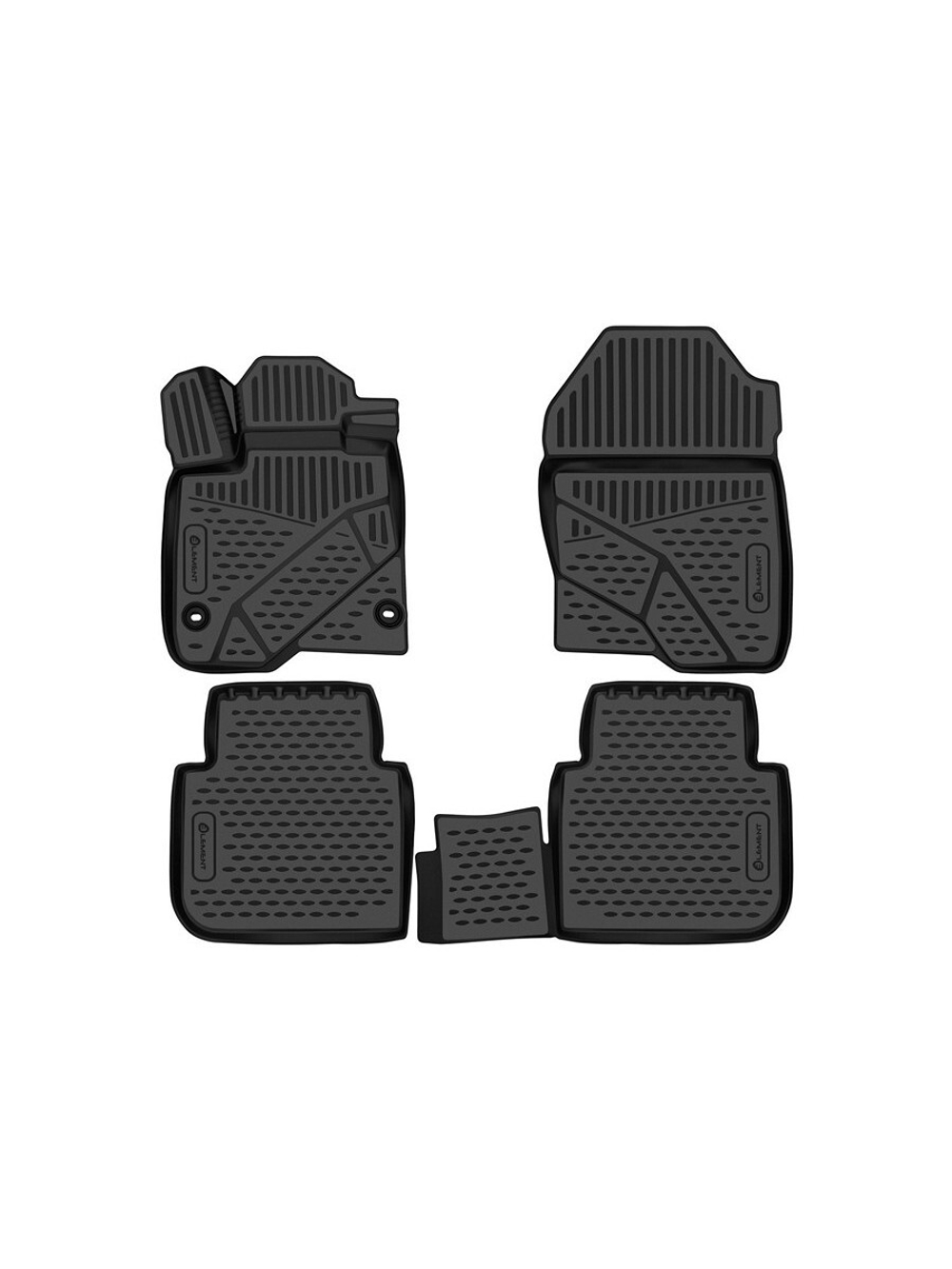 Коврики в салон для HONDA CR-V (VI) 2022- Внед 4шт. (полиуретан) ELEMENT3DAN0591210K