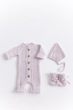 Комплект 3в1 лапша из 100% хлопка Лавандовый