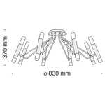 Потолочная люстра Maytoni Vigo MOD620CL-16B