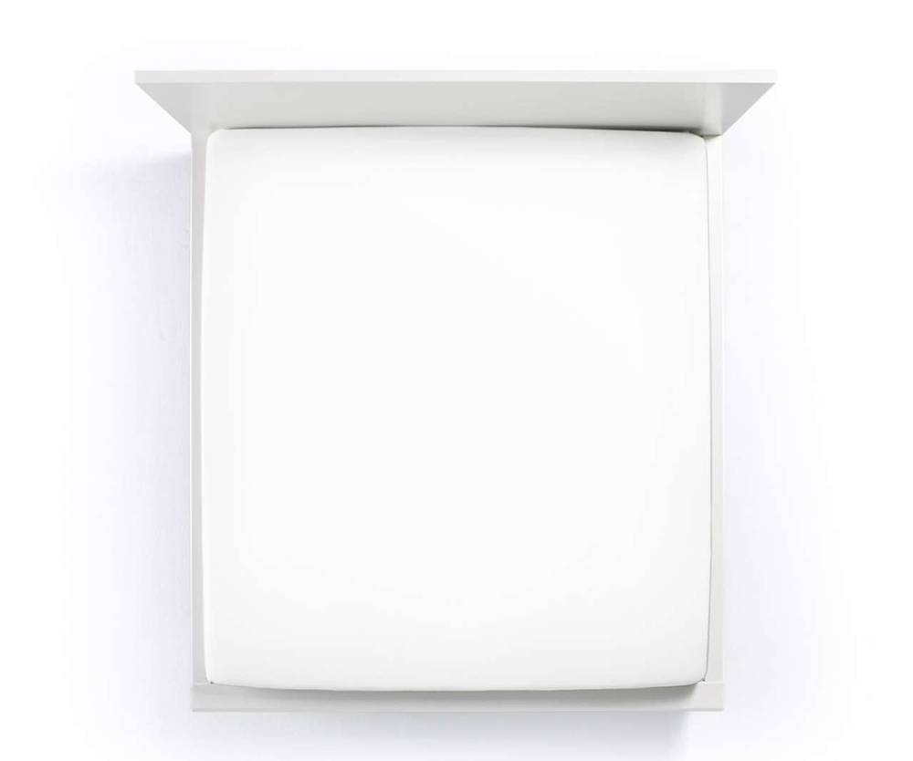 Простыня на резинке 90x190-100x220 Formesse Bella Donna Premium 1000 белая