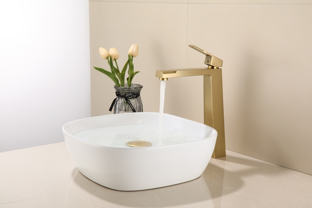 11095-D Смеситель од. для раковины-чаши (Мат. Золото) HansenPRO  (10/1шт)