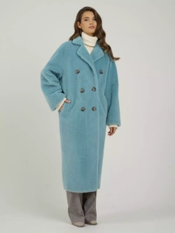 Шуба из шерсти экошуба, SilverFox (арт. 2323)