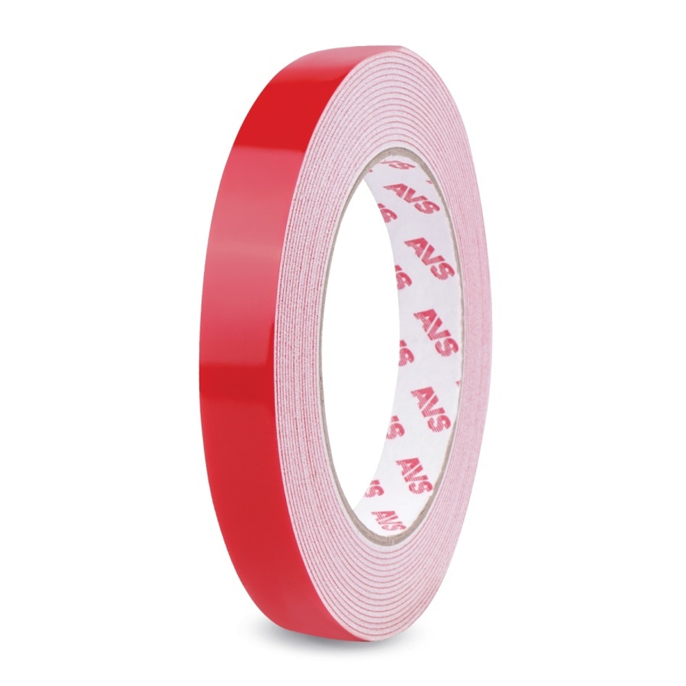 Лента клейкая двусторонняя AVS SCH-015 15 mm x 5 m вспененная основа (белая)