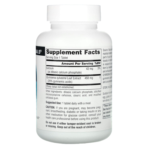 Source Naturals, джимнема, 120 таблеток