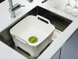 Контейнер для мытья посуды Wash & Drain™ белый