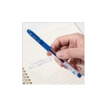 Ручка гелевая Deli 0.38мм, рез. манжета, игловидный наконечник, синяя EG150-BL