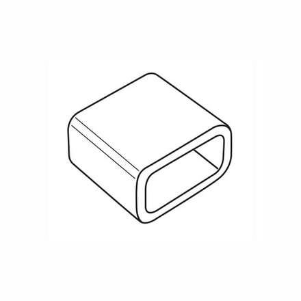 UCW-Q220 K10 CLEAR 025 POLYBAG Изолирующий зажим заглушка для светодиодной ленты 3528-2835. 10 мм. цвет прозрачный. 25 штук в пакете