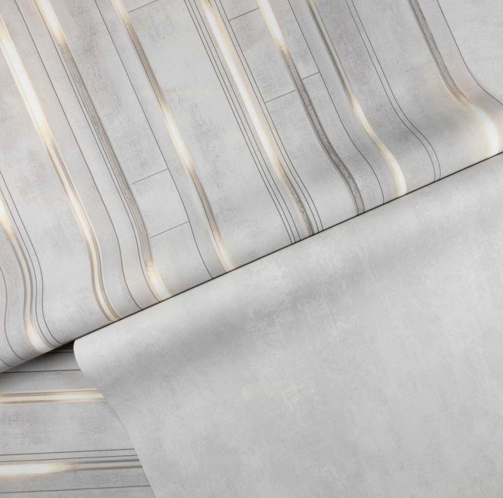 Обои виниловые 75329-14 АСПЕКТ Электро светящиеся полосы, размер 1.06 х 10.05 м