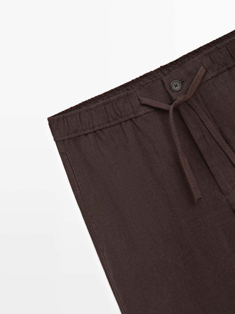 Massimo Dutti Льняные спортивные брюки, коричневый