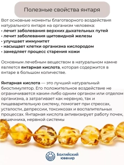 Буся янтарь натуральный с инклюзом (насекомое)