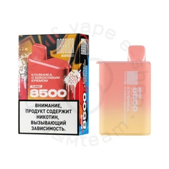 Одноразовая ЭС DABBLER TURBO 8500 с ароматом клубники с кокосовым кремом, 20мг/см3, 8,5 мл (М)