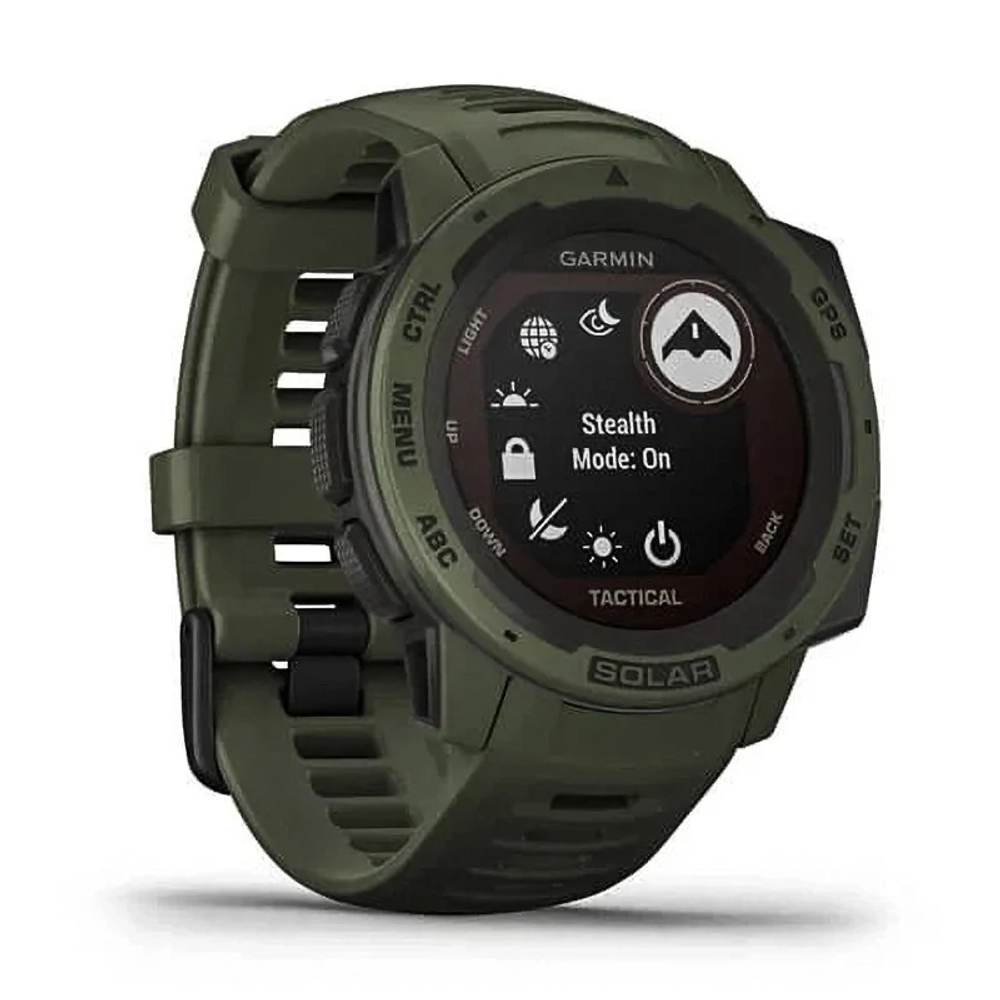 Спортивные наручные часы GARMIN INSTINCT Solar Tactical Moss, 010-02293-04