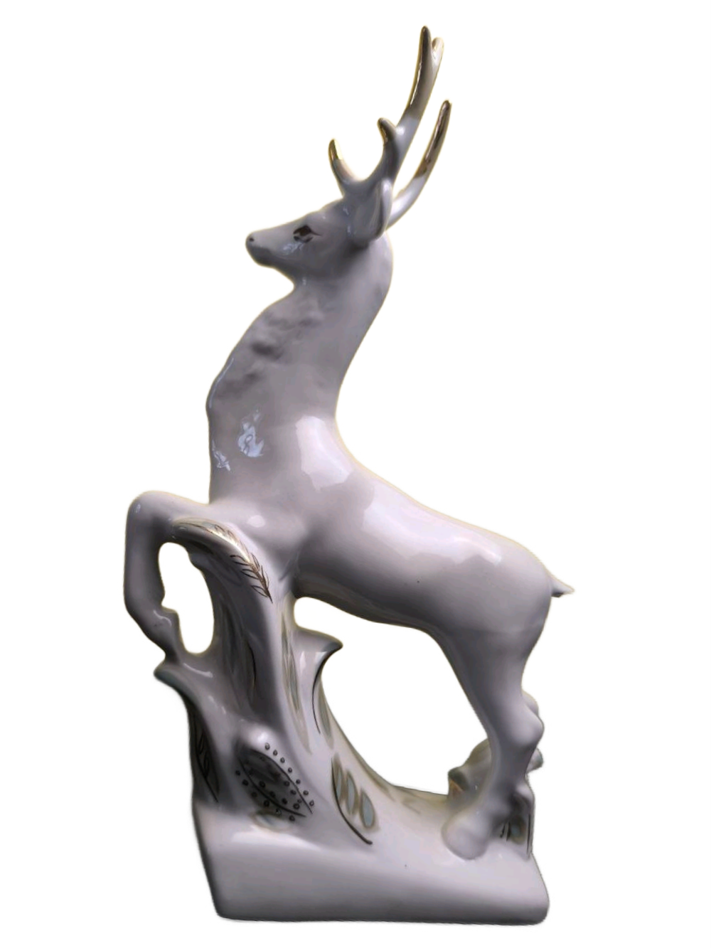 Фарфоровая статуэтка "Олень" (Полонное ЗХК) 1970-1990 гг.