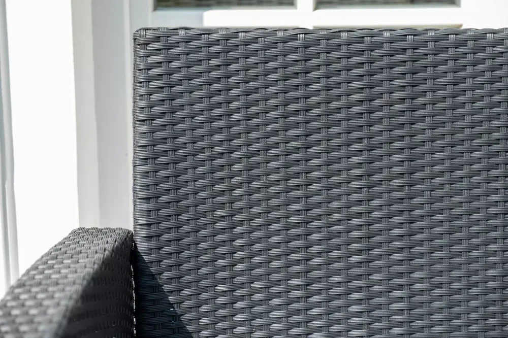 "Вашингтон" лаунж-зона из искусственного ротанга на 4 персоны, цвет черный