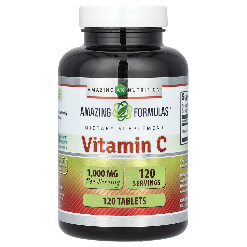 Amazing Nutrition, Витамин C, 1000 мг, 120 таблеток