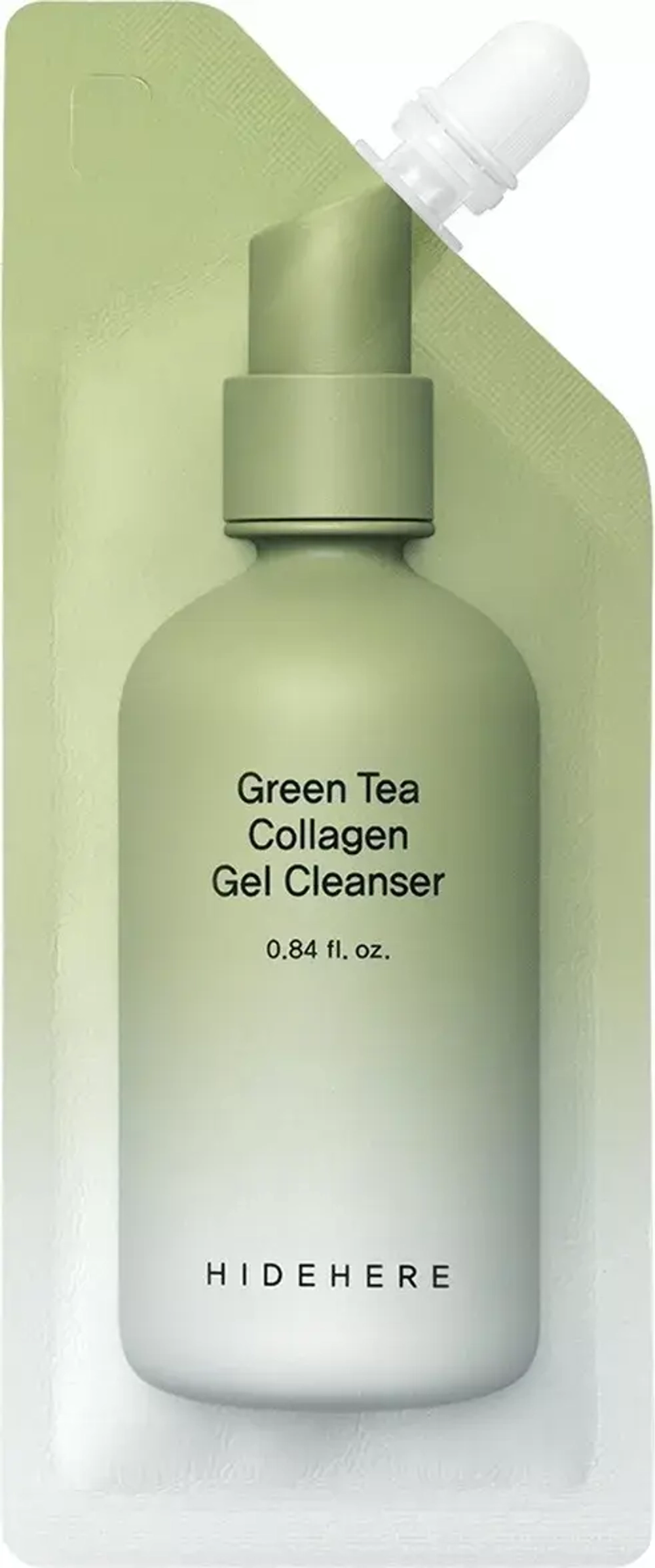 HideHere Green Tea Collagen Gel Cleanser Гель очищающий с зеленым чаем и коллагеном