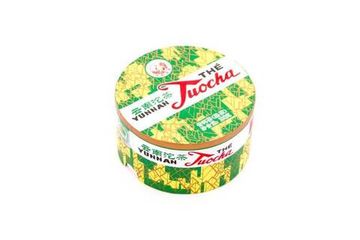 Shu Pu'er 2018 Marka «Lux» «Sosna i żuraw» Gniazdo roślinne Xiaguan 100 g