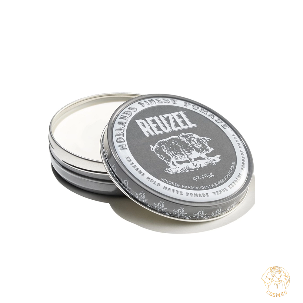 Reuzel Extreme Hold Matte Pomade серая помада Pig - водник