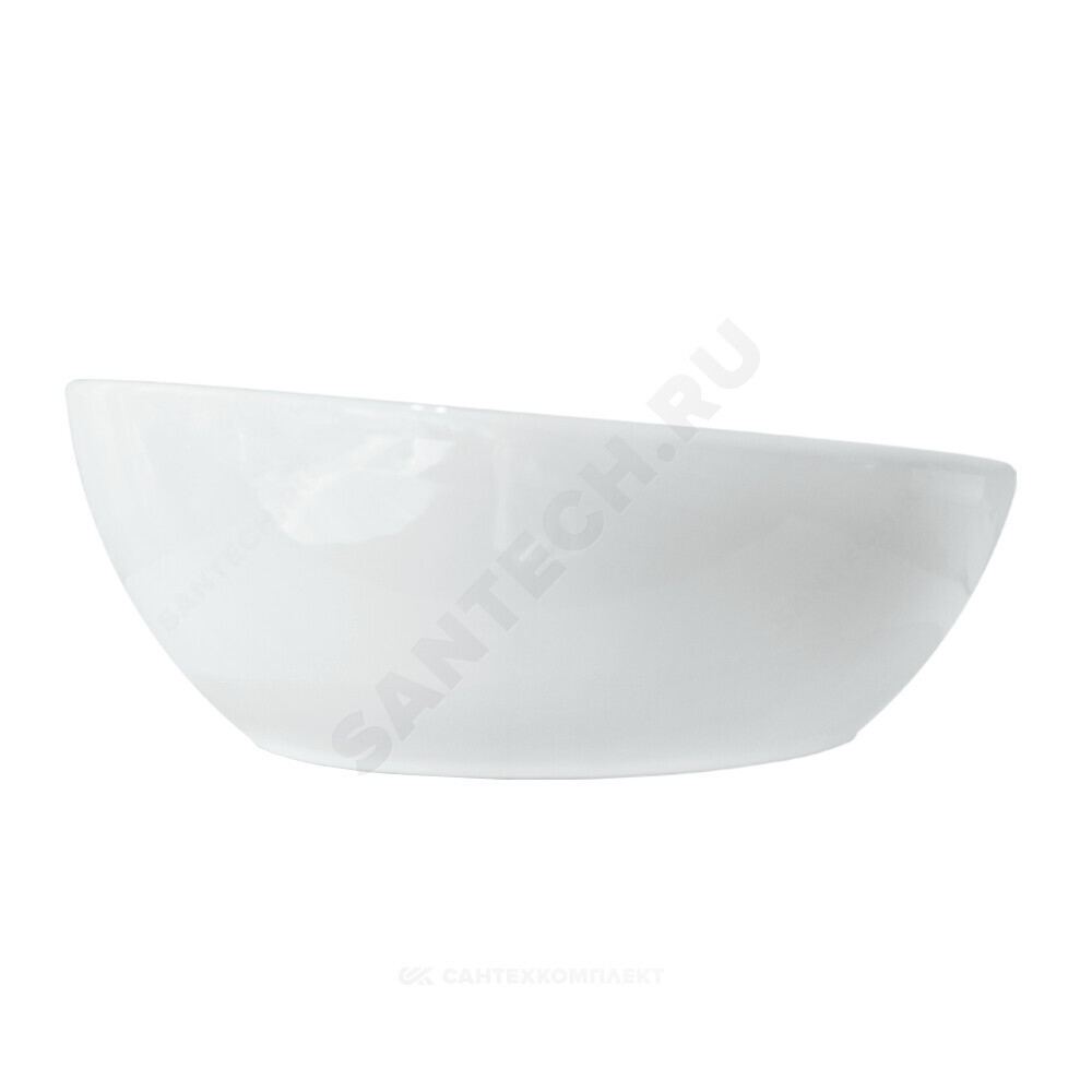 Умывальник мебельный Art Cut 40 без отверстия под смеситель белый Sanita Luxe ART40SLWB01C